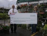 Receiving Cheque from Dan Andress, 2010